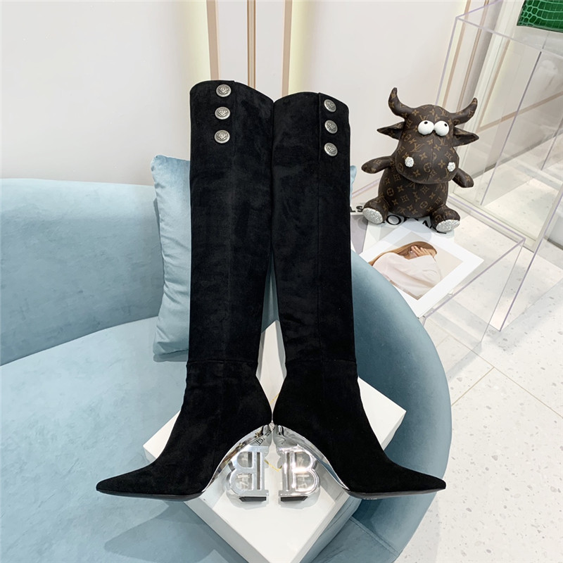 balmain logo letters long boots - Image 2