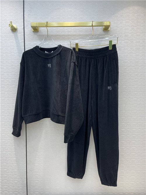 alexander wang velvet sports suit
