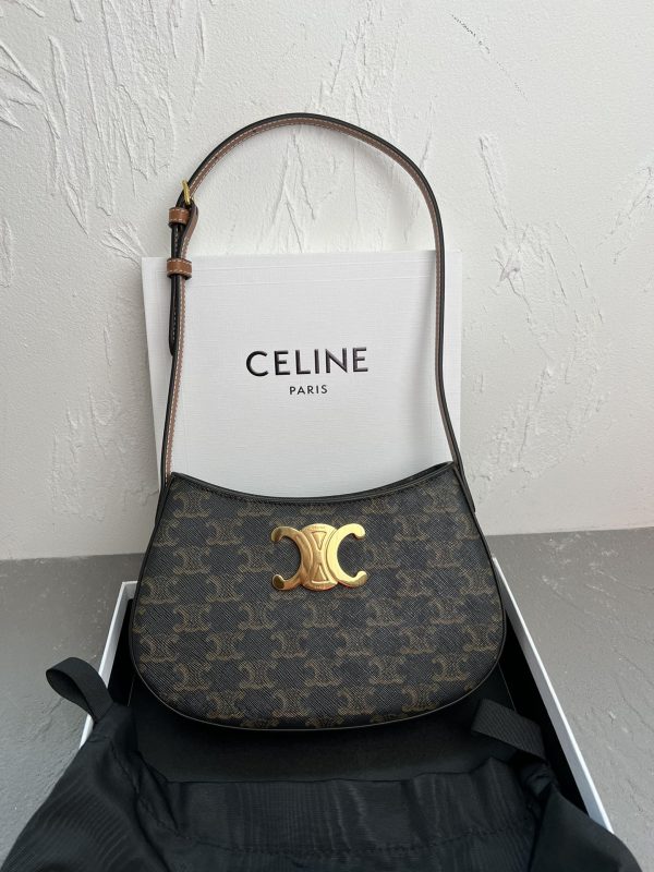 CELINE 2024 new TILLY medium shiny calfskin handbag
