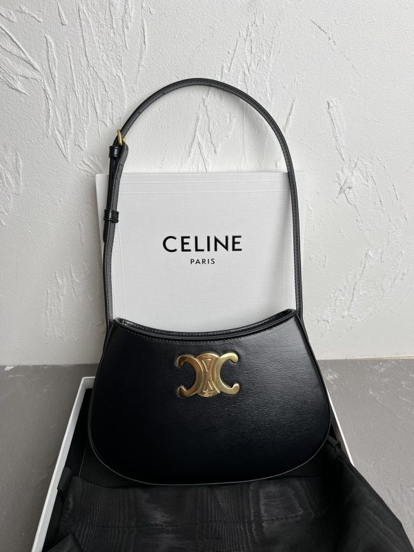 CELIN_E 2024 new TILLY medium bag in shiny calfskin