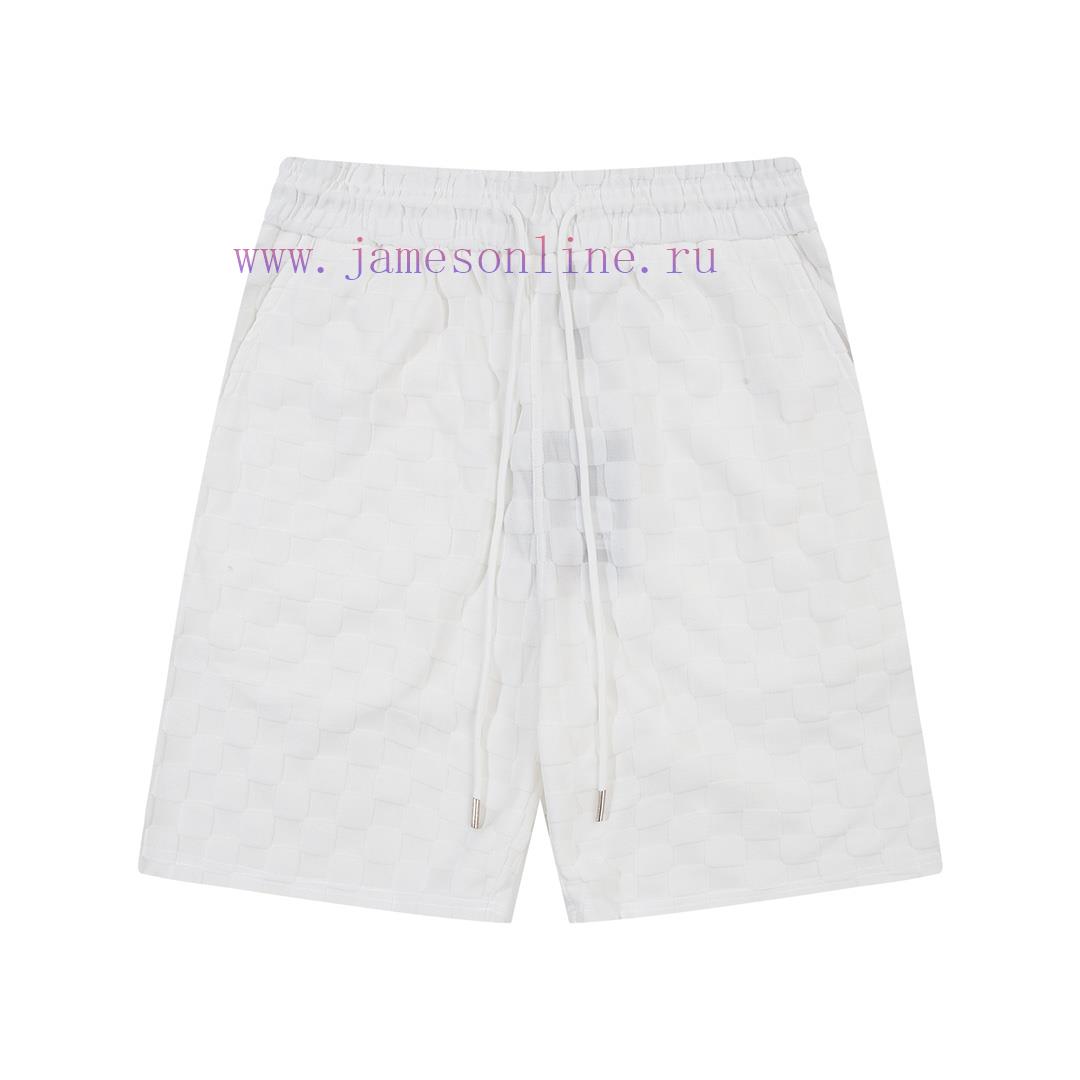 ️ Louis Vuitton/Louis Vuitton plaid jacquard towel pants2023SS new knitted shorts, customi zozcslzh