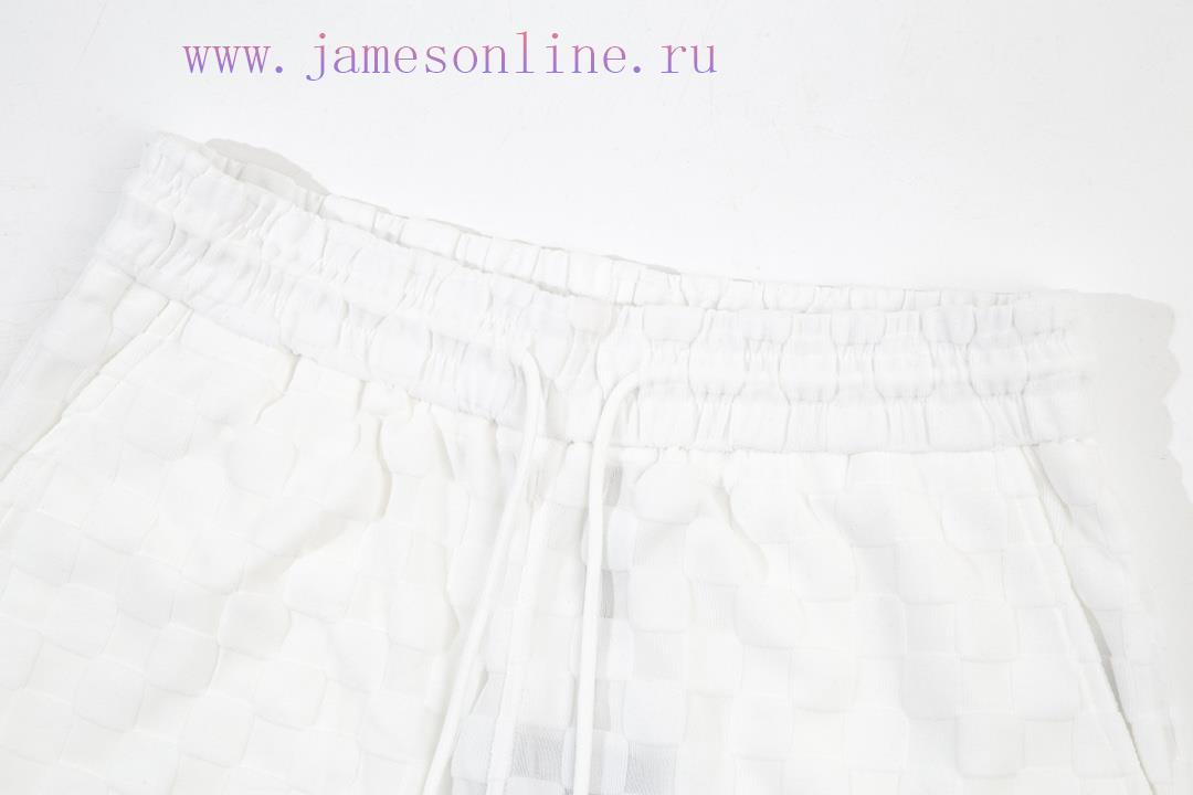 ️ Louis Vuitton/Louis Vuitton plaid jacquard towel pants2023SS new knitted shorts, customi zozcslzh - Image 3