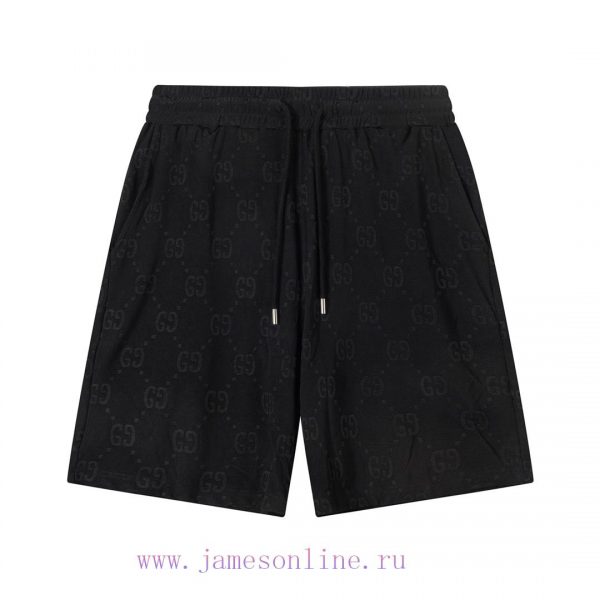 ️   GUCCI Double FF Jacquard Towel Pants Elastic2025 SS new knitted shorts, customized fabri qf5wlc8s