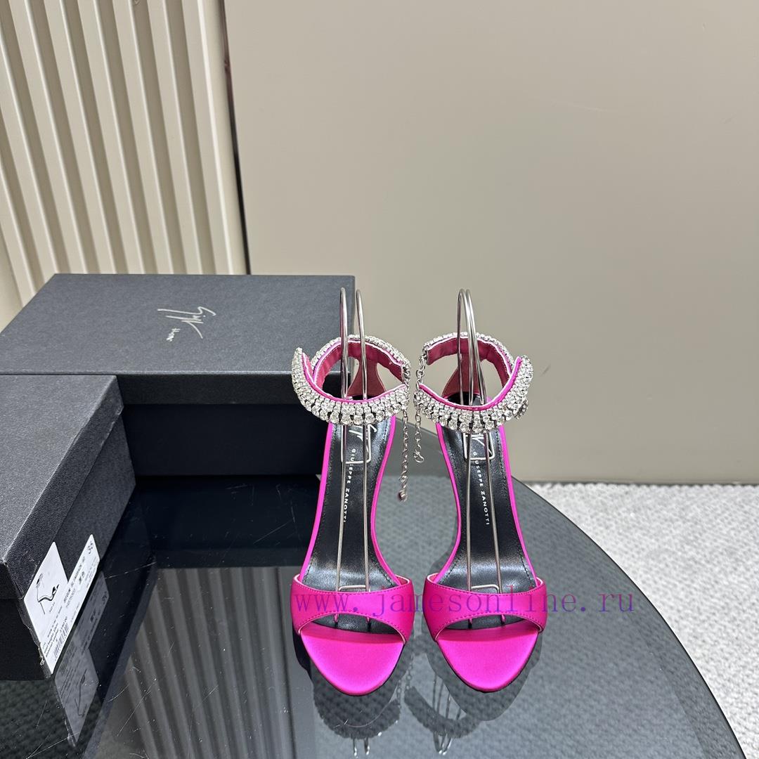 Giuseppe ZanottiGZ 2024s new rhinestone high heelsLacquer leather shoe headpiece with rhinesj4spcuw4 - Image 3