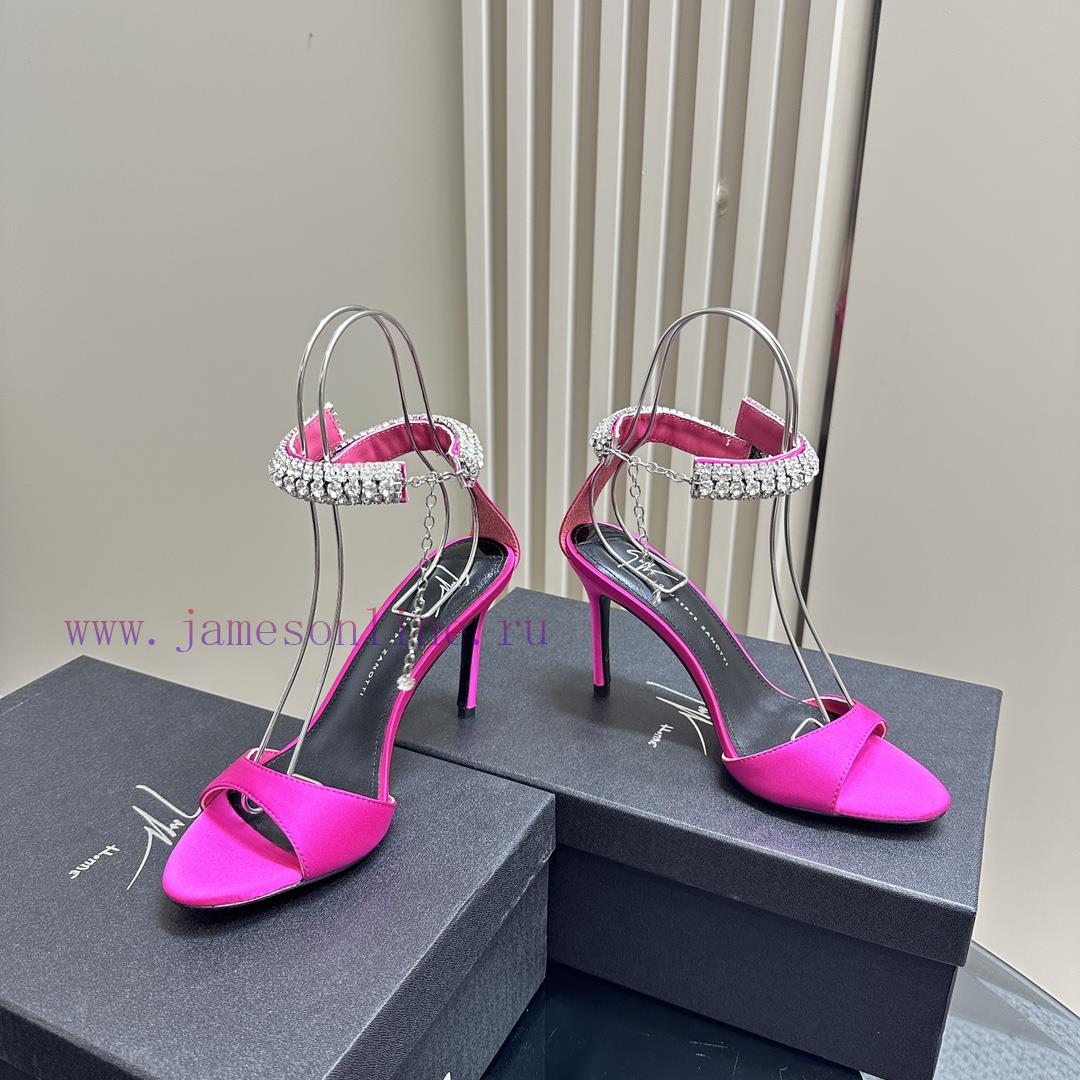 Giuseppe ZanottiGZ 2024s new rhinestone high heelsLacquer leather shoe headpiece with rhinesj4spcuw4 - Image 4