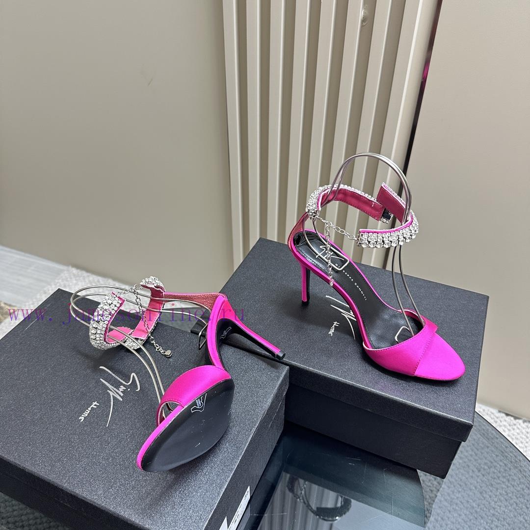 Giuseppe ZanottiGZ 2024s new rhinestone high heelsLacquer leather shoe headpiece with rhinesj4spcuw4 - Image 5