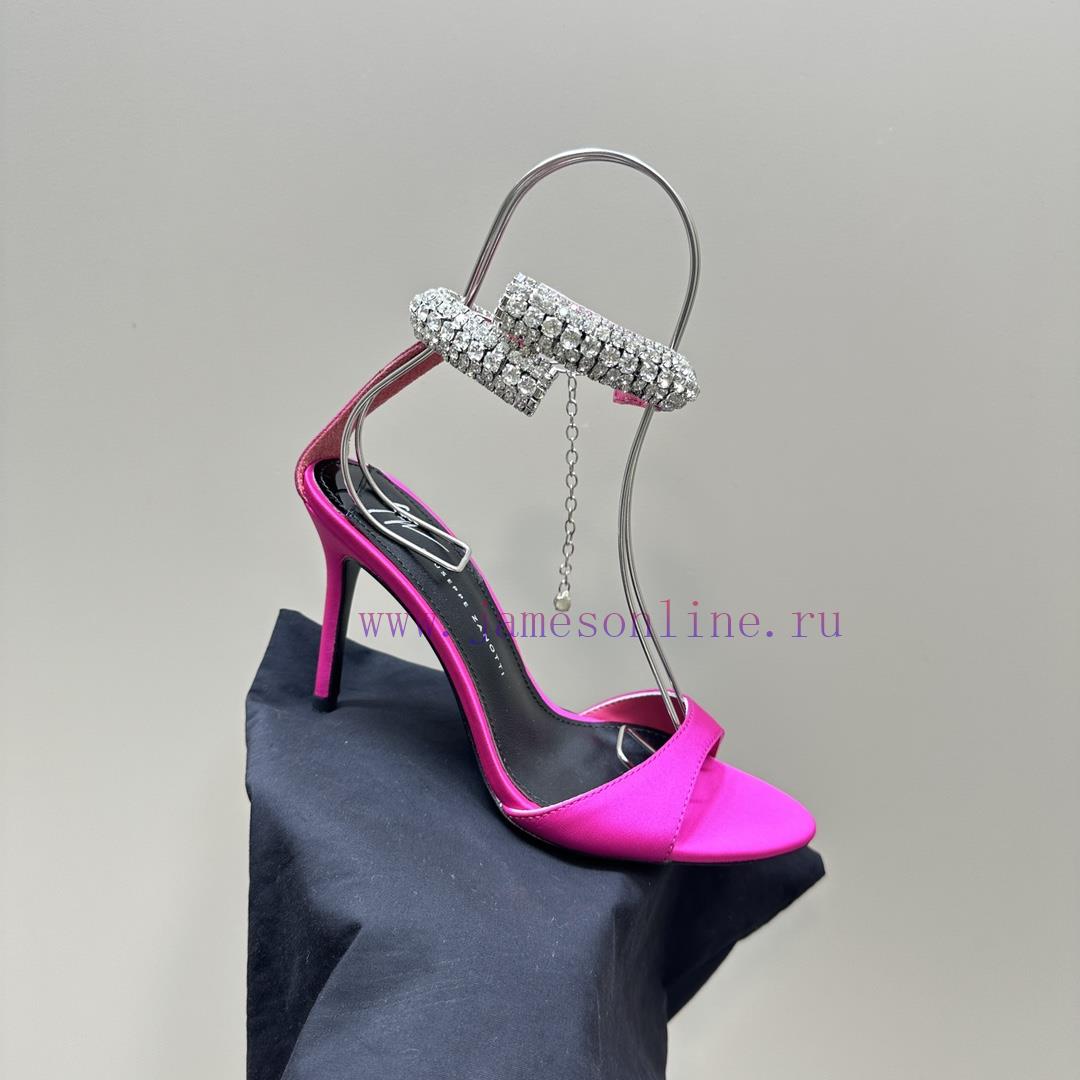 Giuseppe ZanottiGZ 2024s new rhinestone high heelsLacquer leather shoe headpiece with rhinesj4spcuw4 - Image 8