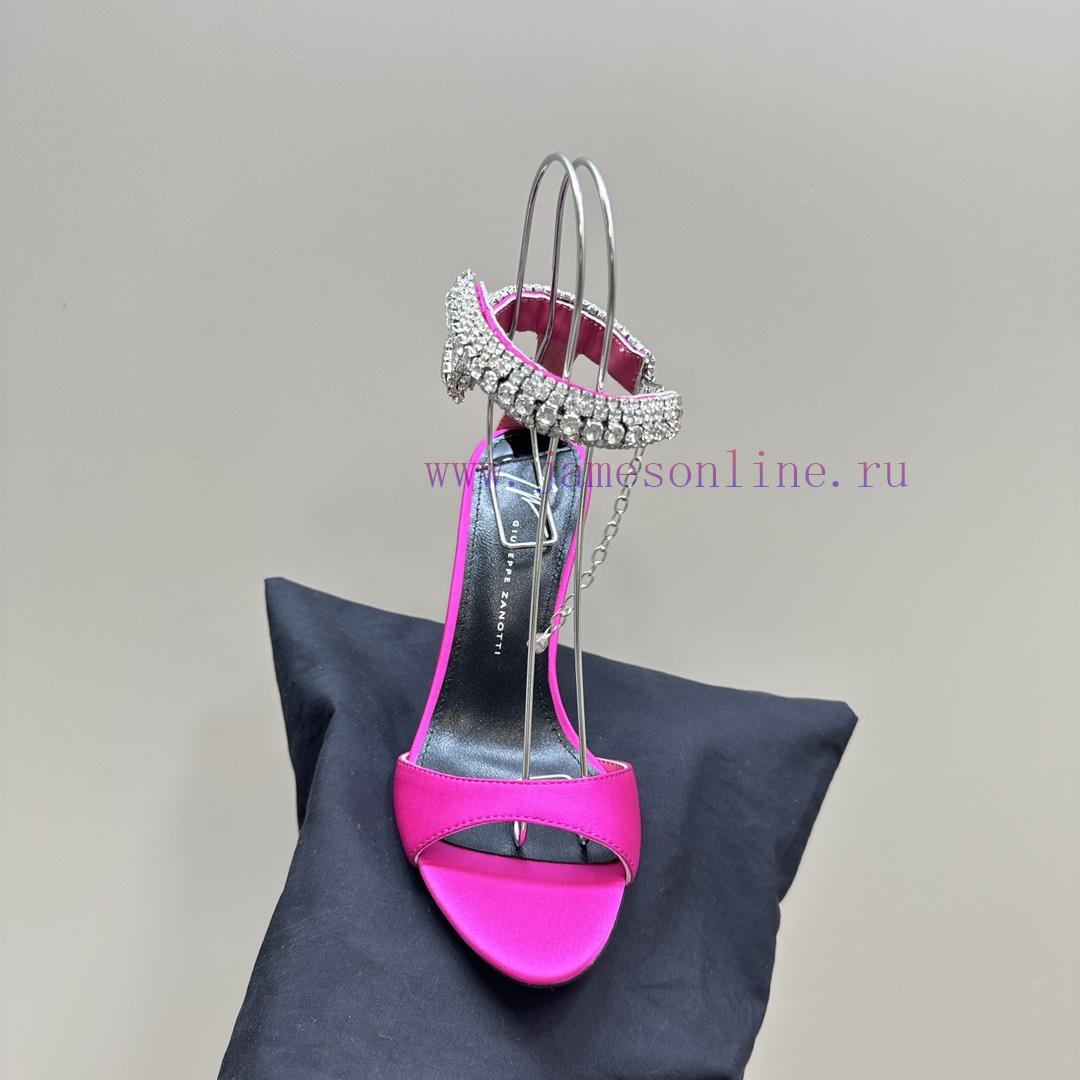 Giuseppe ZanottiGZ 2024s new rhinestone high heelsLacquer leather shoe headpiece with rhinesj4spcuw4 - Image 9