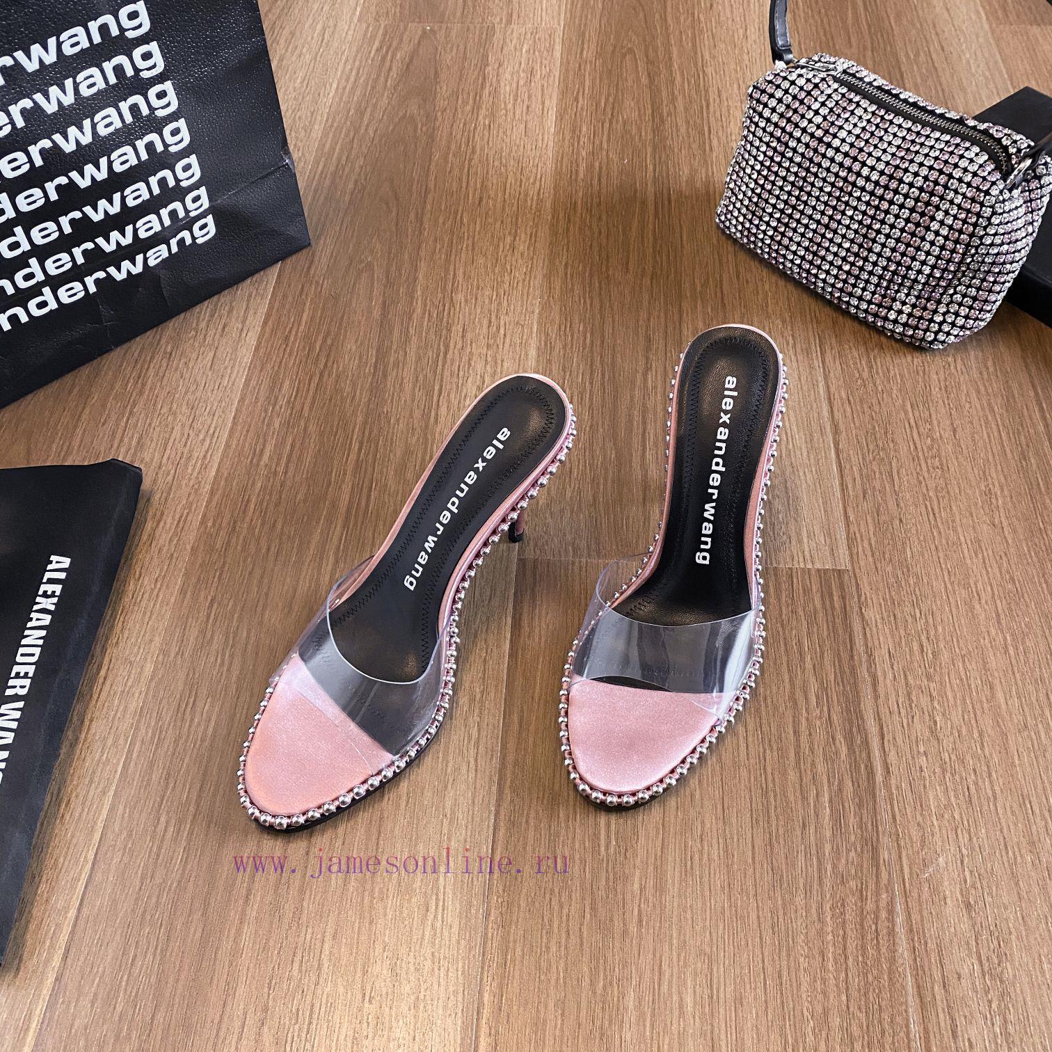 Alexander Wang Alexander King's high-quality original material high-heeled sandals Original qny7ccv0 - Image 4