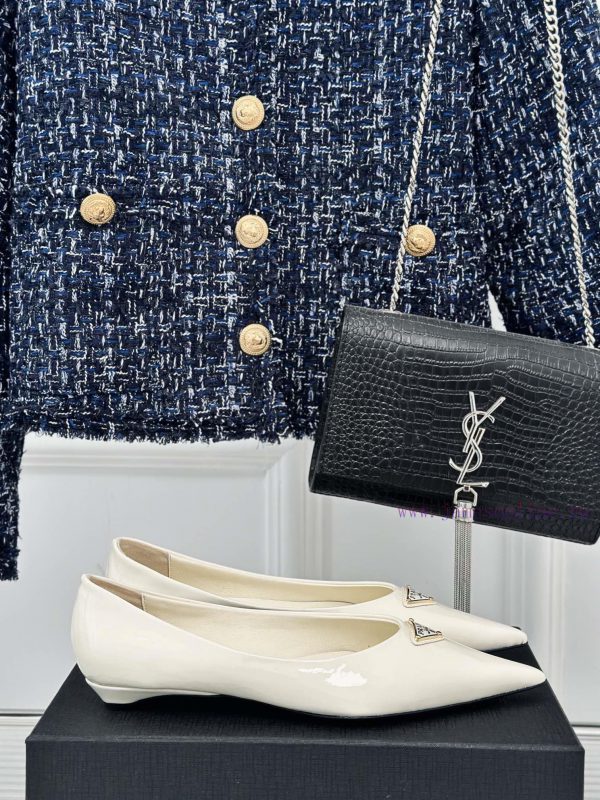 PRADA/PRADA Classic Spring/SummerTriangle logo sandals single shoe seriesThe simple design ik45abr2o