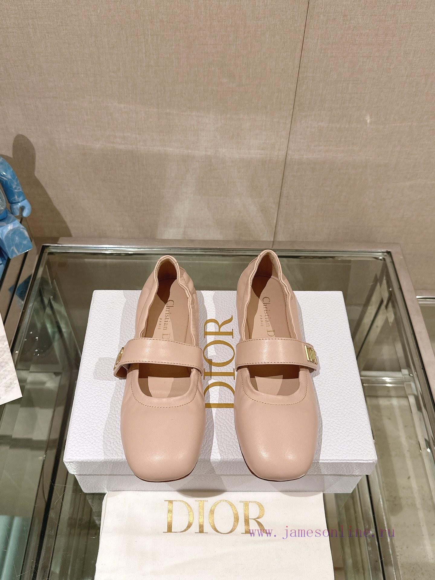 -24Ss New Dior Ballet Flat Single Shoes Grandma ShoesThis ballet shoe is a masterpiece of Dii6nwmxqn - Image 2