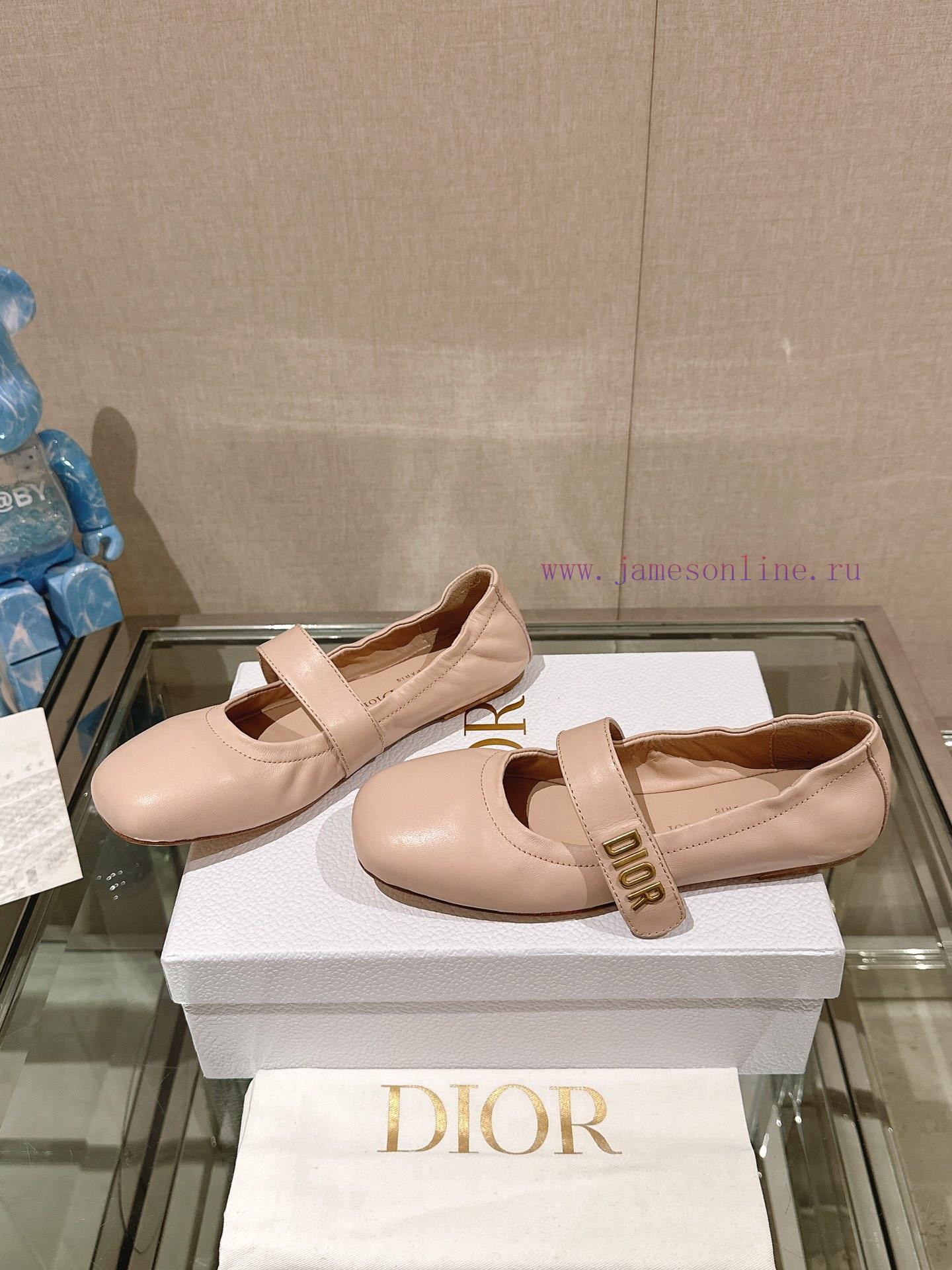 -24Ss New Dior Ballet Flat Single Shoes Grandma ShoesThis ballet shoe is a masterpiece of Dii6nwmxqn - Image 3