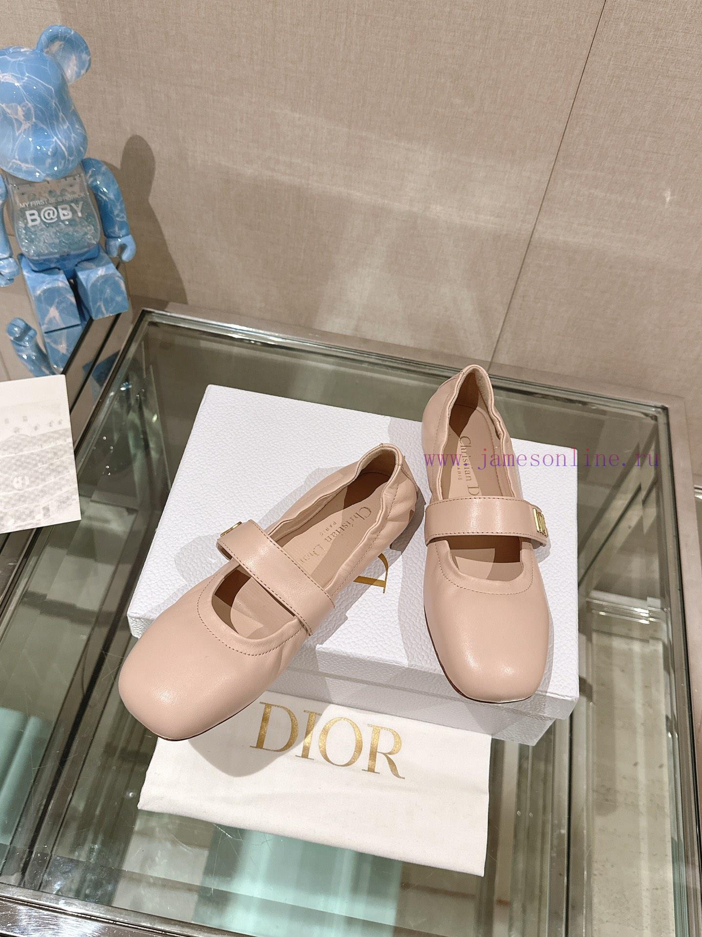 -24Ss New Dior Ballet Flat Single Shoes Grandma ShoesThis ballet shoe is a masterpiece of Dii6nwmxqn - Image 5