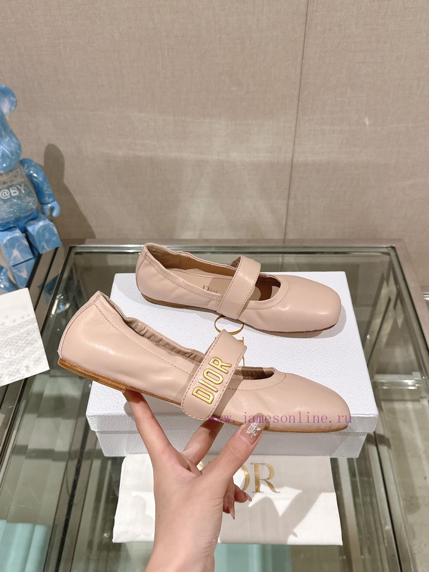 -24Ss New Dior Ballet Flat Single Shoes Grandma ShoesThis ballet shoe is a masterpiece of Dii6nwmxqn - Image 6