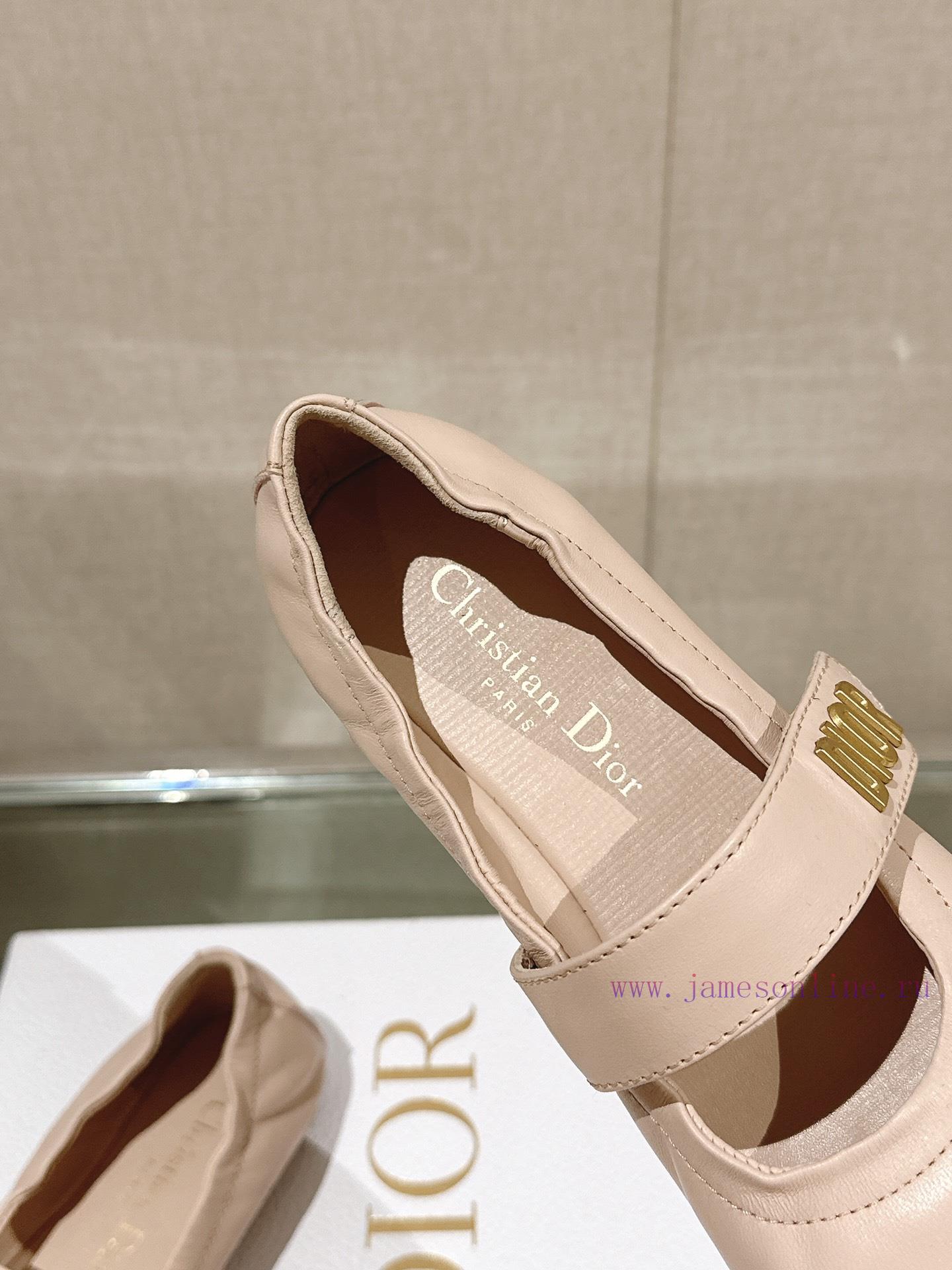 -24Ss New Dior Ballet Flat Single Shoes Grandma ShoesThis ballet shoe is a masterpiece of Dii6nwmxqn - Image 9