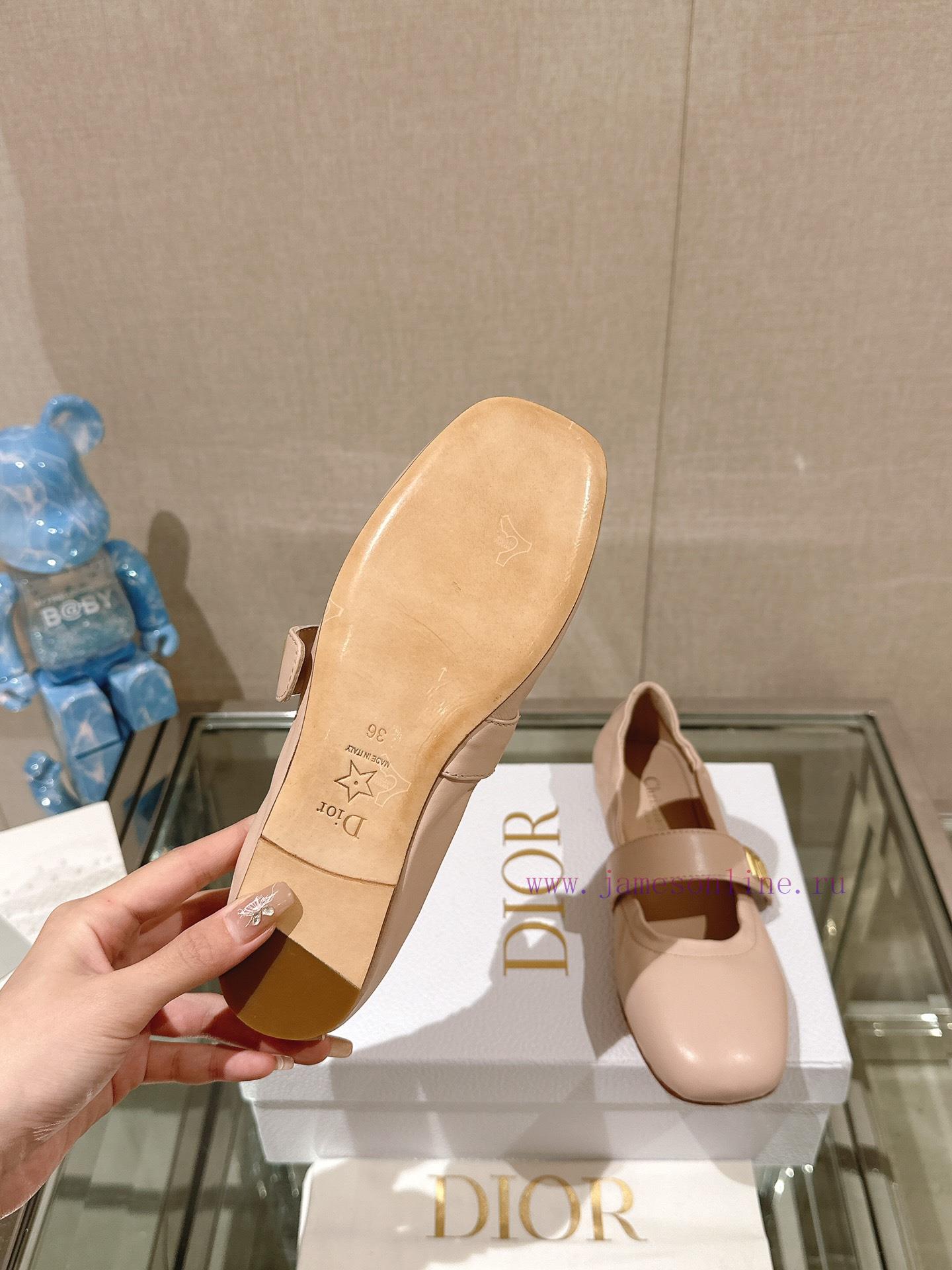 -24Ss New Dior Ballet Flat Single Shoes Grandma ShoesThis ballet shoe is a masterpiece of Dii6nwmxqn - Image 10