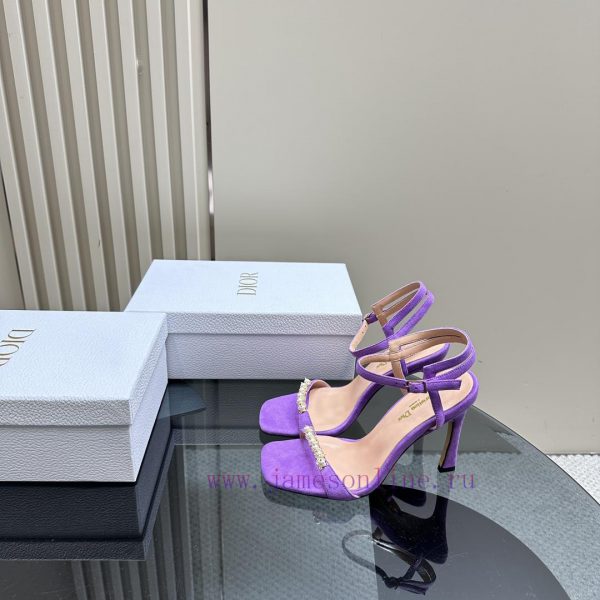 Dior/Dior 24S Spring/Summer New Product Pearl Strap High Heel SandalsThe fabric is imported al9b2axr