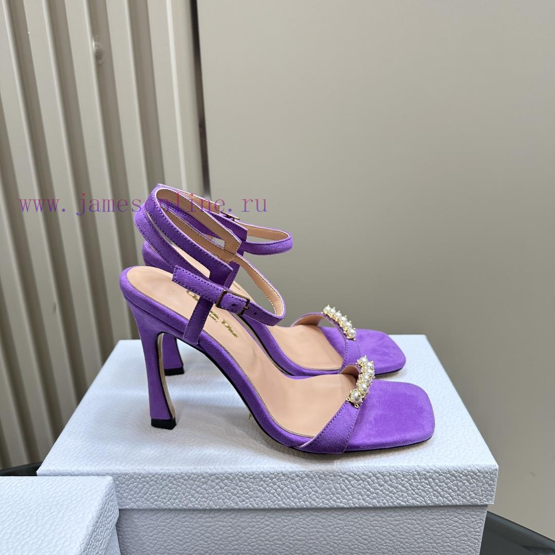Dior/Dior 24S Spring/Summer New Product Pearl Strap High Heel SandalsThe fabric is imported al9b2axr - Image 6