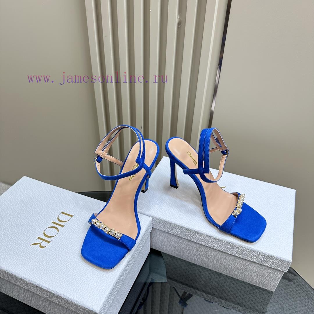 Dior/Dior 24S Spring/Summer New Product Pearl Strap High Heel SandalsThe fabric is imported j24ziaw1 - Image 4