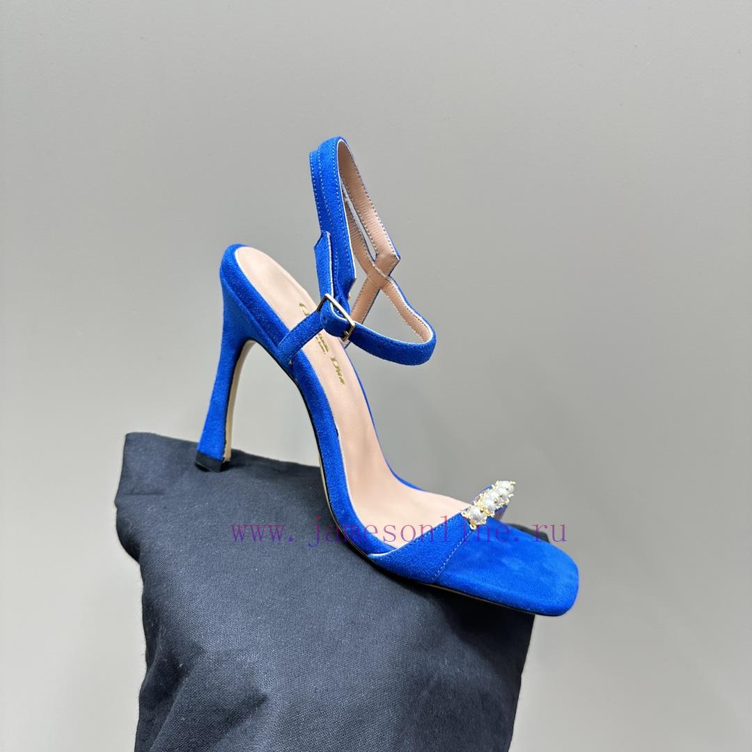 Dior/Dior 24S Spring/Summer New Product Pearl Strap High Heel SandalsThe fabric is imported j24ziaw1 - Image 8