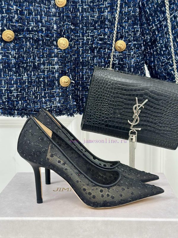 Jimmy Choo | Jimmy Zhou Classic LOVE Mesh Series High HeelsJC's shoes are well-known for thes0cpxtw9