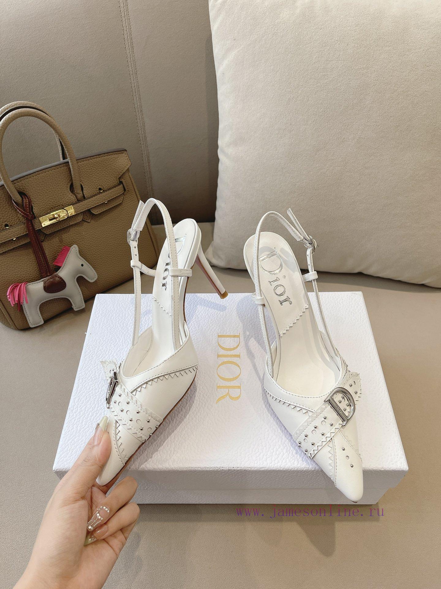 Dior 2024 early spring new star style CD letter logo high-heeled sandals are very comfortablbm4iktqq - Image 3