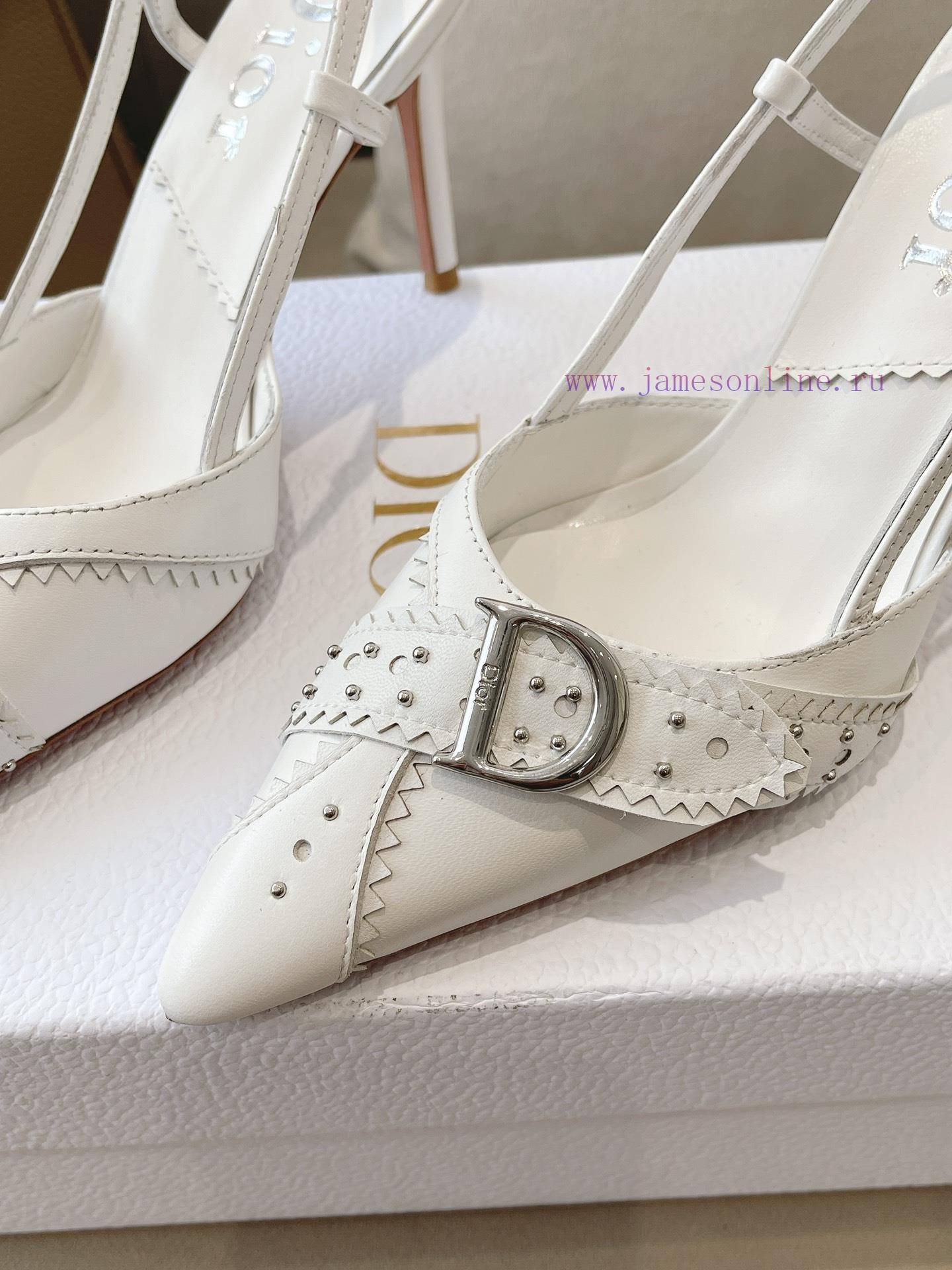 Dior 2024 early spring new star style CD letter logo high-heeled sandals are very comfortablbm4iktqq - Image 8