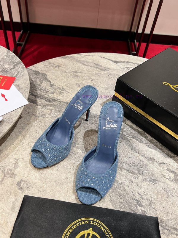 ∙ Loose diamond slippers ∙ ꫛꫀ w ︎ ️The Me Dolly Plum Strass high-heeled mule shoes are the pas080nso