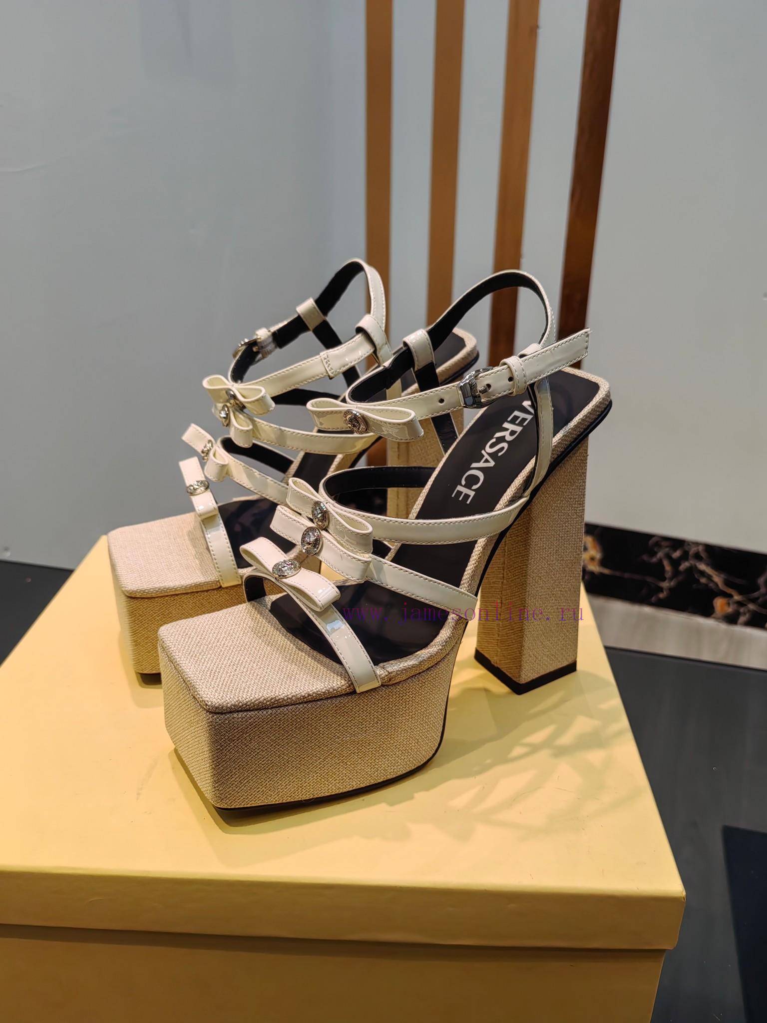Versace Versace ????/??, Medusa bow high heels with Medusa bow decoration on the front______h9vtw4o7 - Image 4