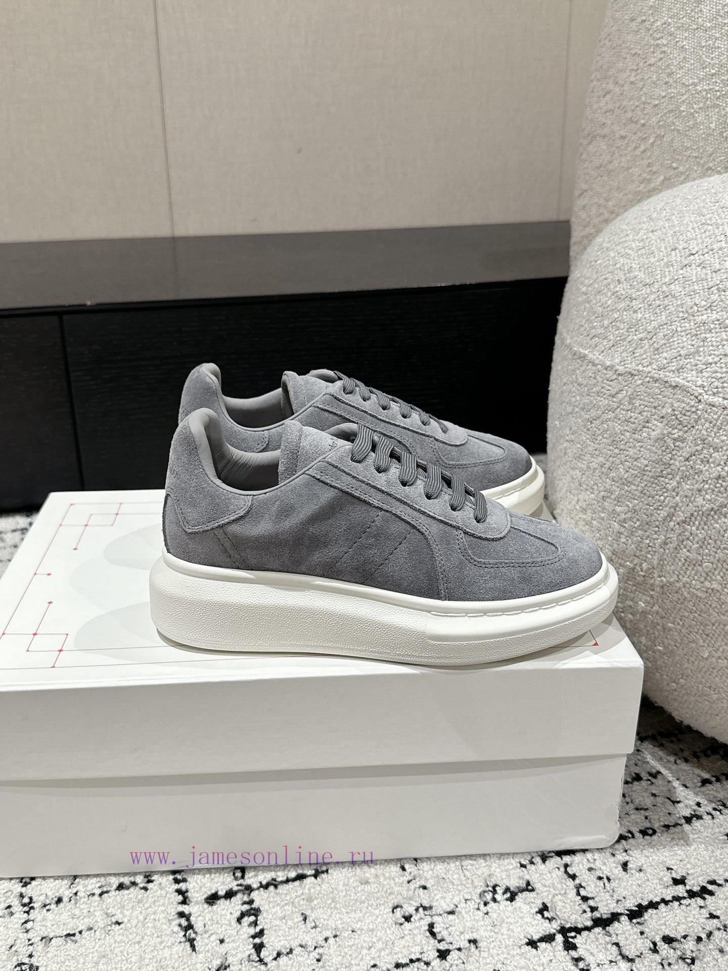 Top tierAIexanderMcQueen 24/Latest Couple Thick Bottom Casual White ShoesOriginal developmentrhwsyjl - Image 3