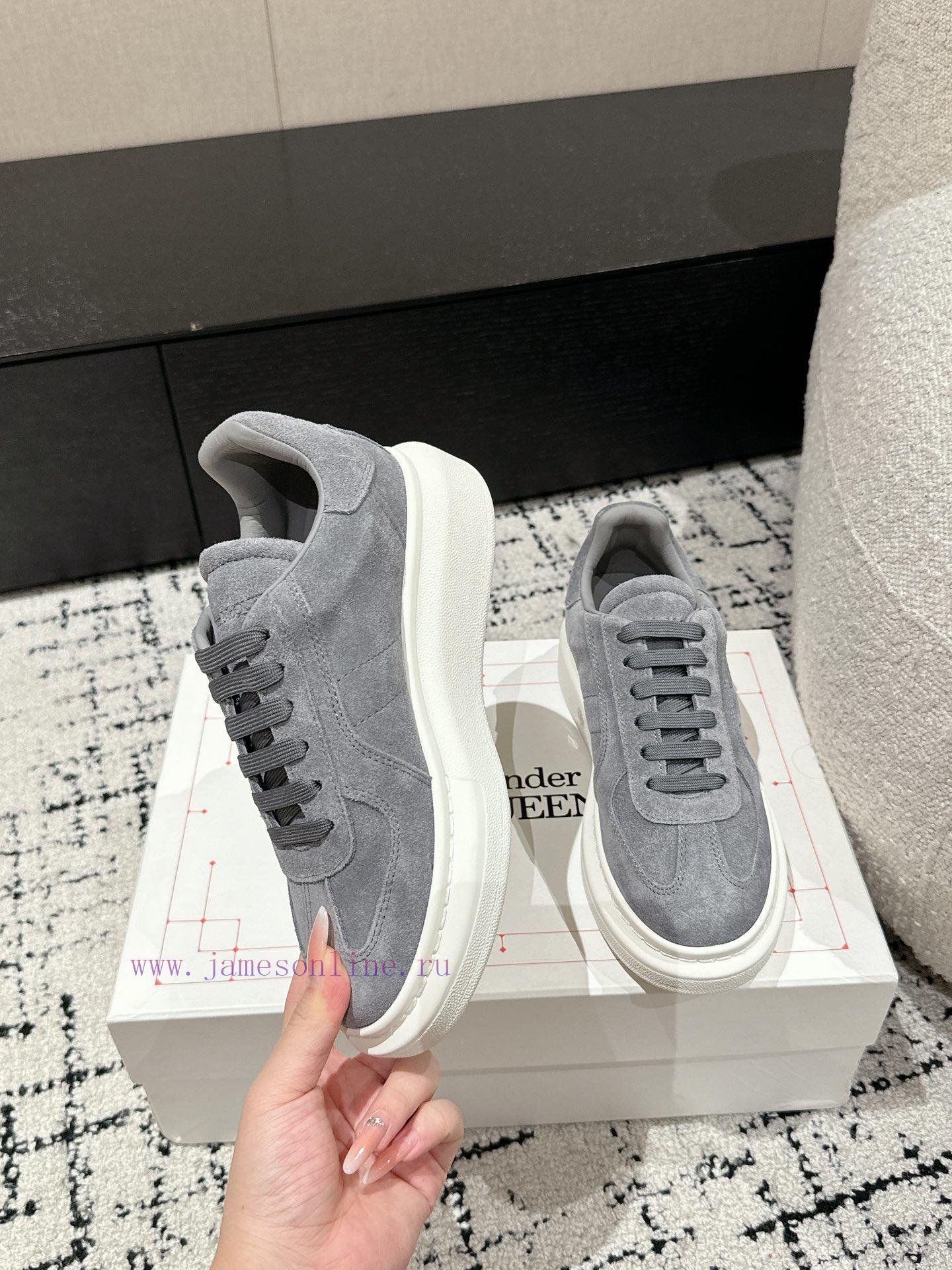 Top tierAIexanderMcQueen 24/Latest Couple Thick Bottom Casual White ShoesOriginal developmentrhwsyjl - Image 5