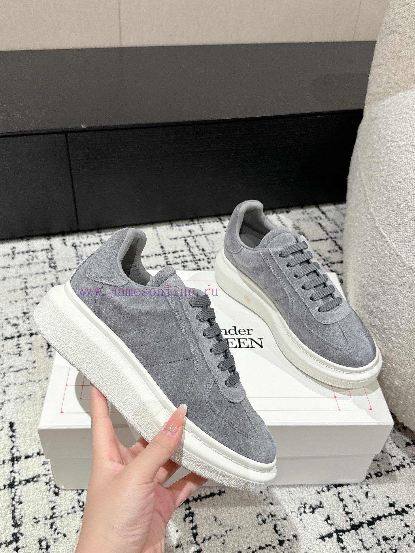 Top tierAIexanderMcQueen 24/Latest Couple Thick Bottom Casual White ShoesOriginal developmentrhwsyjl - Image 6