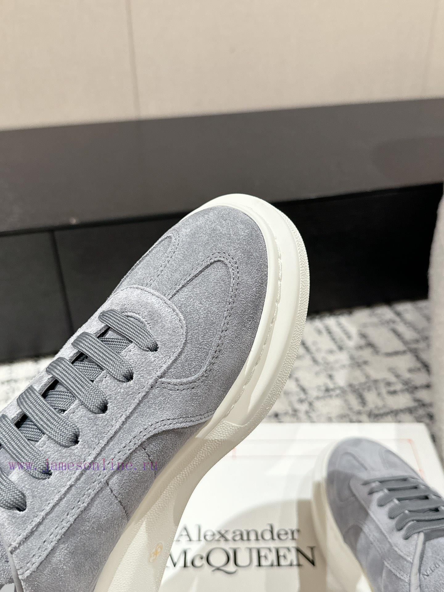 Top tierAIexanderMcQueen 24/Latest Couple Thick Bottom Casual White ShoesOriginal developmentrhwsyjl - Image 7