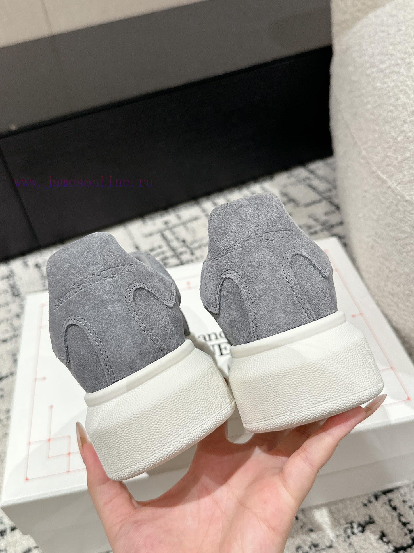 Top tierAIexanderMcQueen 24/Latest Couple Thick Bottom Casual White ShoesOriginal developmentrhwsyjl - Image 8
