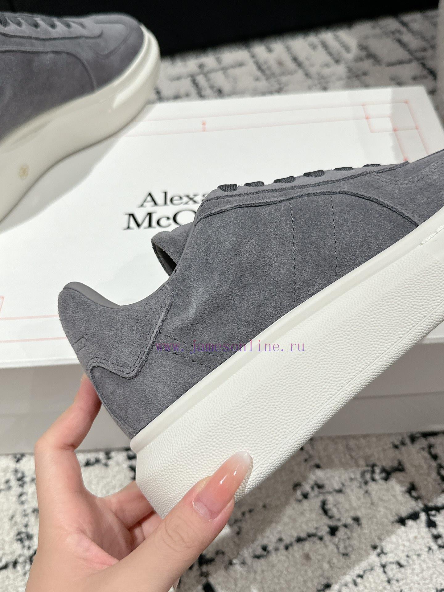 Top tierAIexanderMcQueen 24/Latest Couple Thick Bottom Casual White ShoesOriginal developmentrhwsyjl - Image 9