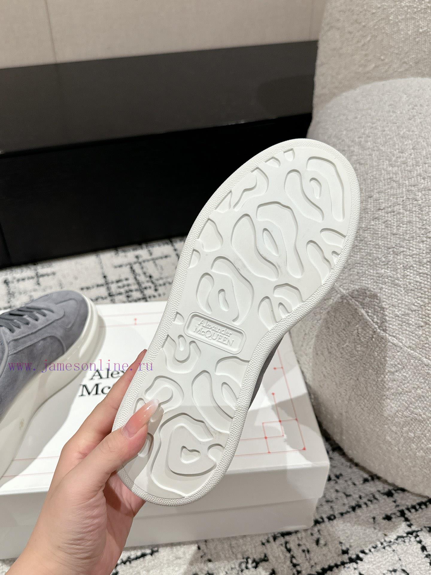 Top tierAIexanderMcQueen 24/Latest Couple Thick Bottom Casual White ShoesOriginal developmentrhwsyjl - Image 10