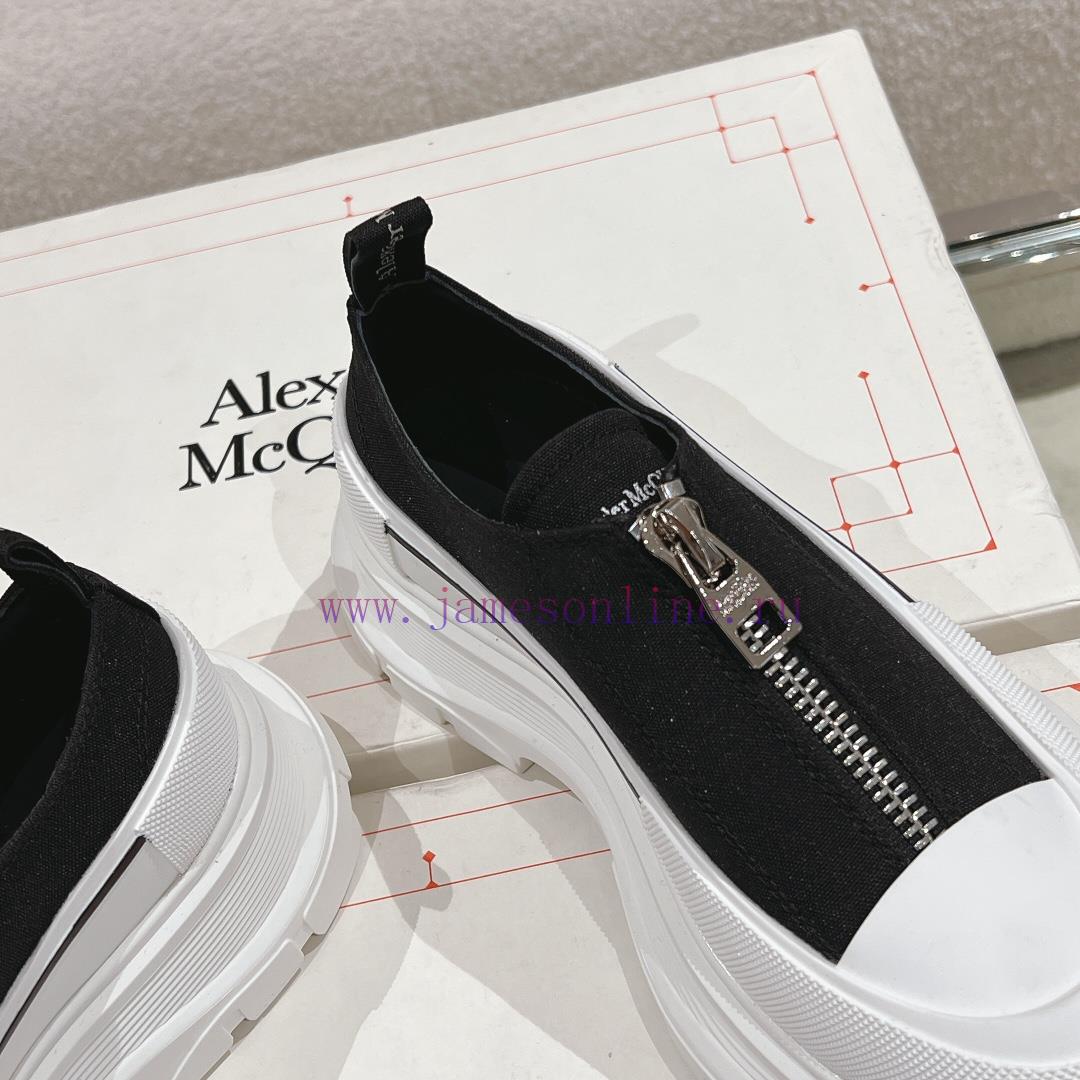 Top qualityMcq * McQueen 2023 new front zipper thick soled shoesBeef Noodle Sheep IP Bottom n6lnqgqs - Image 8