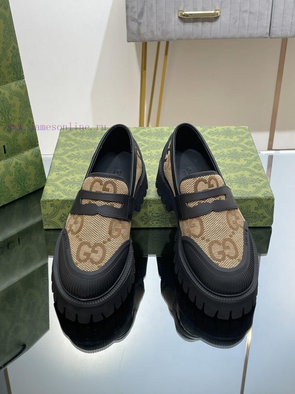 23 Gucci Thick soled GG Couple Shoes Academy Style Retro Casual Shoes Original Custom 11 Remlnayk8q5
