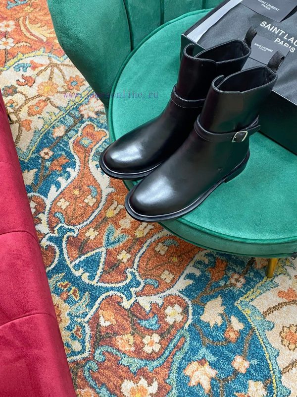 ️——Saint Laurent YSL One Belt Sleeve Short Boots Martin Boot SeriesTop tier fashion show sercbucsqh2