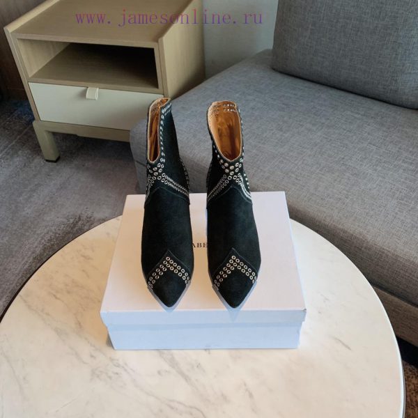 ISABEL MARANT rivet short boots are a simple and versatile material with a top layer of calfvecxbmu0