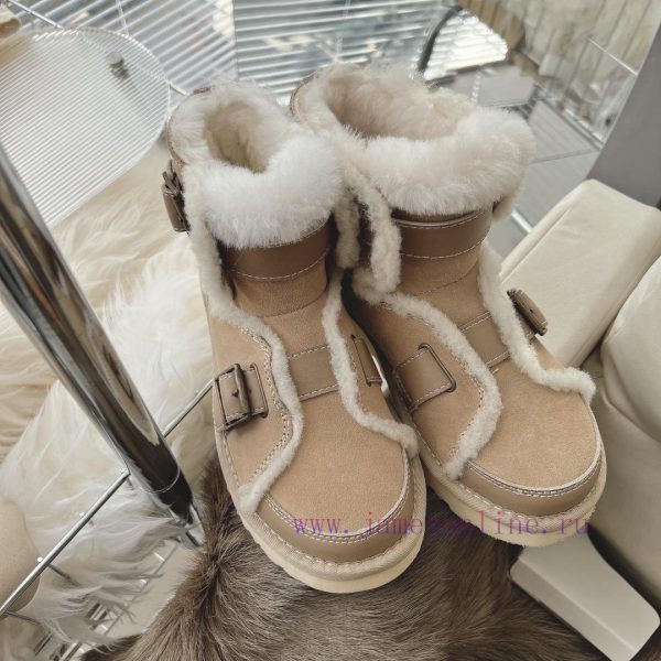 - New Sand ColorCool motorcycle style 〰️UGG super cool and super A leather motorcycle snow bru4nc4a9