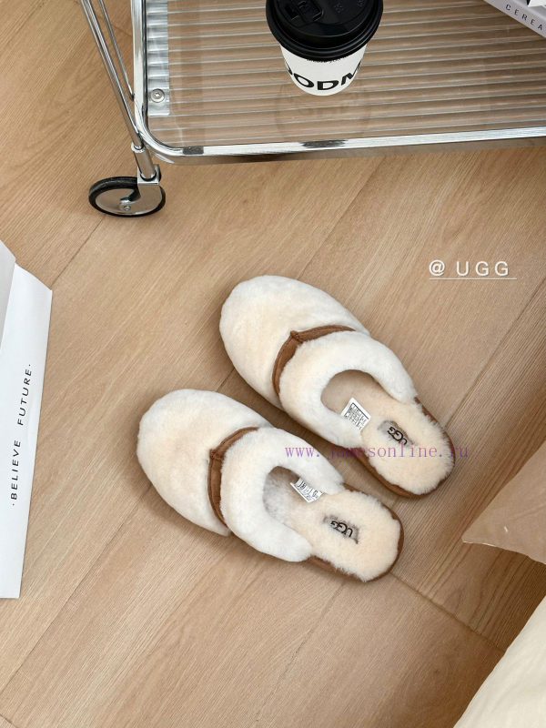 - off white ?UGG autumn and winter classic fur integrated full toe fur mopHigh density imporww6p1qcl