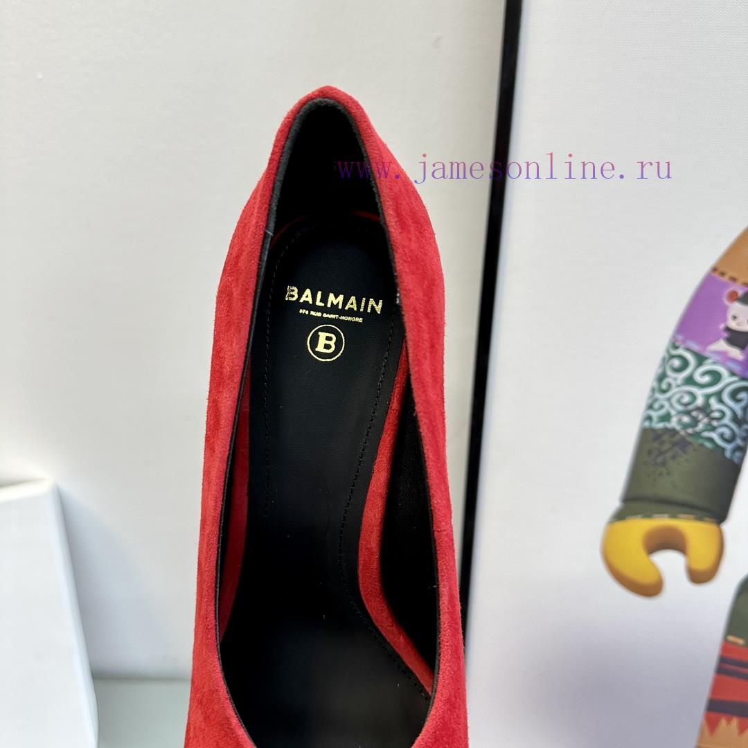 ???????Balmain ?????? Square headed wine glasses, custom-made shoesThis colored leather wineoui9rytp - Image 7