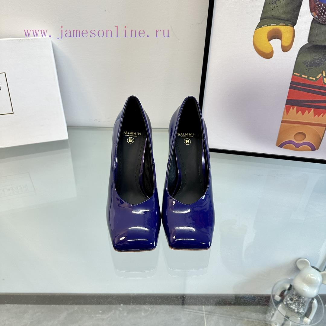 ???????Balmain ?????? Square headed wine glasses, custom-made shoesThis colored leather wineir9shwom - Image 2