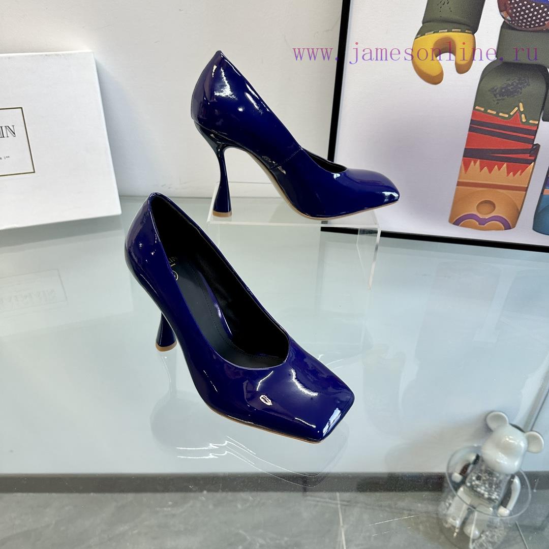 ???????Balmain ?????? Square headed wine glasses, custom-made shoesThis colored leather wineir9shwom - Image 5