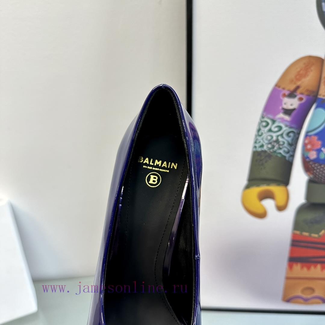 ???????Balmain ?????? Square headed wine glasses, custom-made shoesThis colored leather wineir9shwom - Image 8