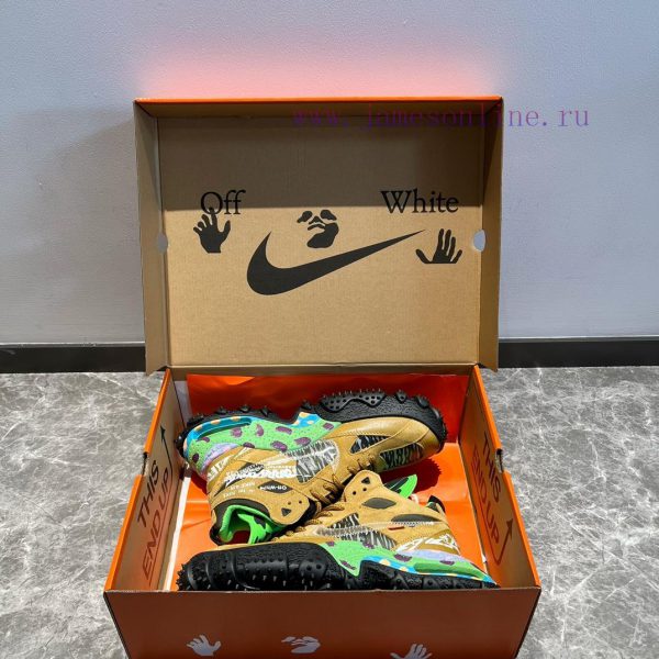 Top notch OFF-WHITE Nike ACG Air Terra Forma high top brown green ️ The upper is made of higxseg7wa3