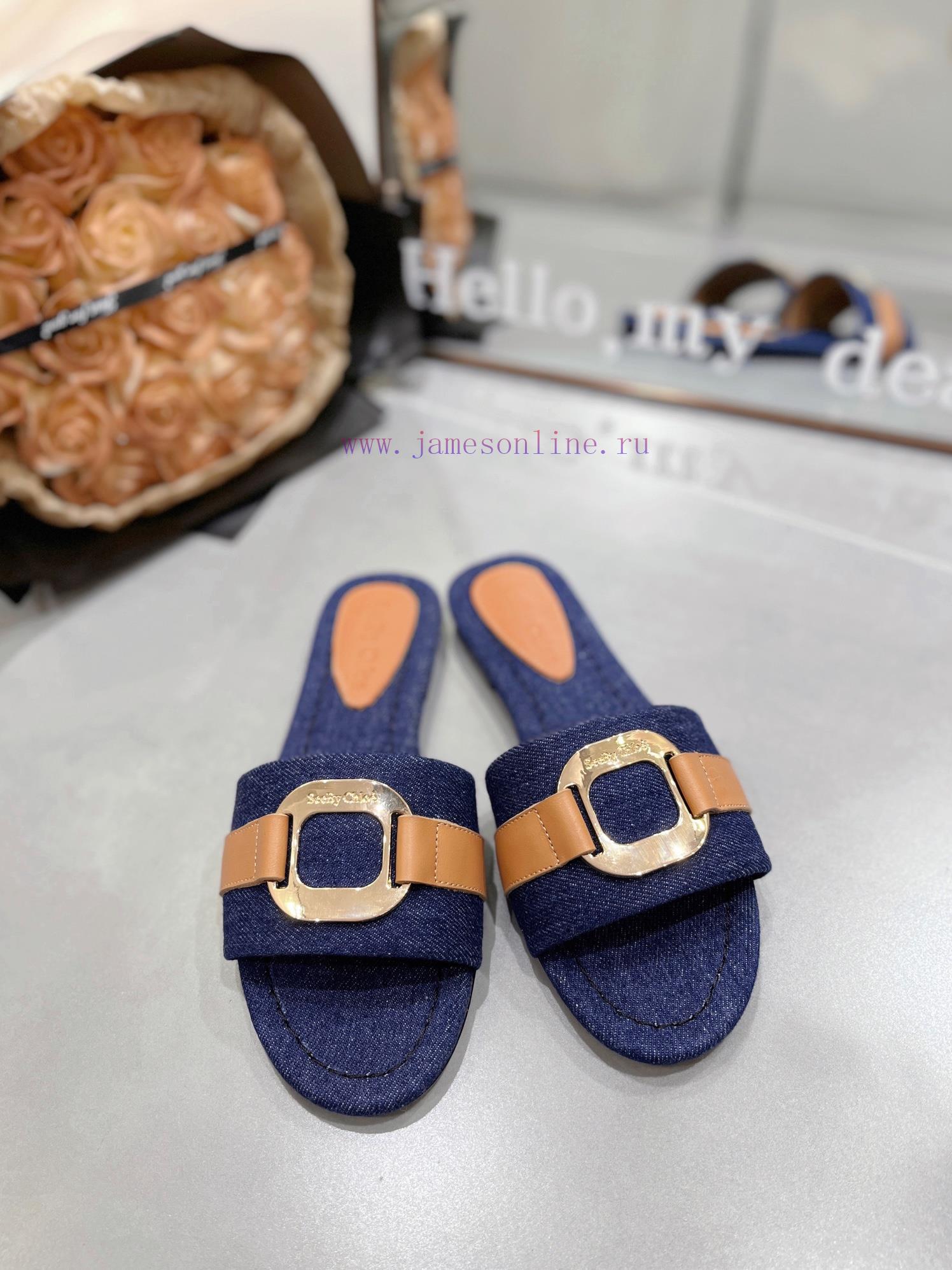 2024/Chloe slippers are a comfortable and stylish choiceRich color selection, black brown, l4q82o58z