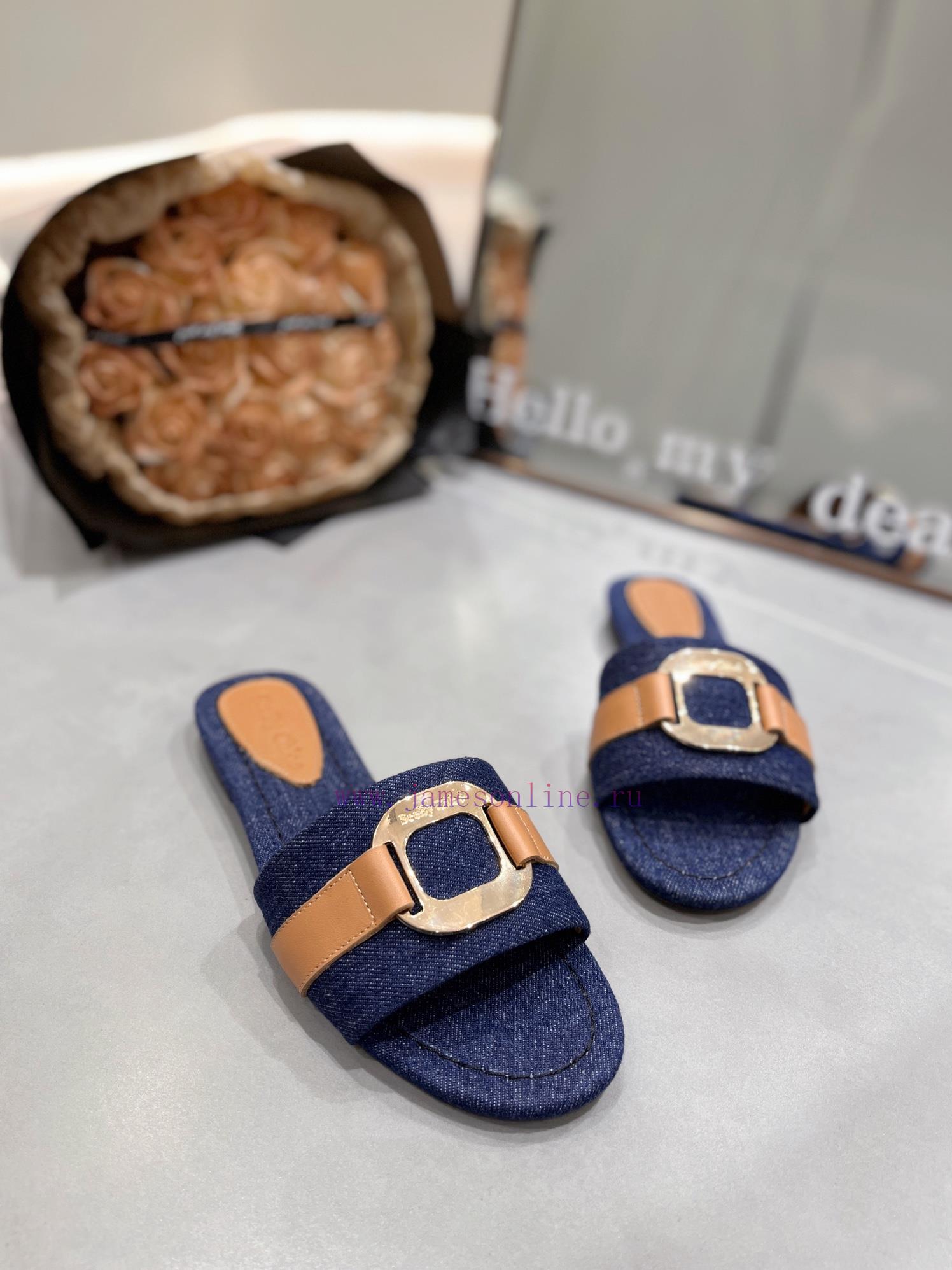 2024/Chloe slippers are a comfortable and stylish choiceRich color selection, black brown, l4q82o58z - Image 3