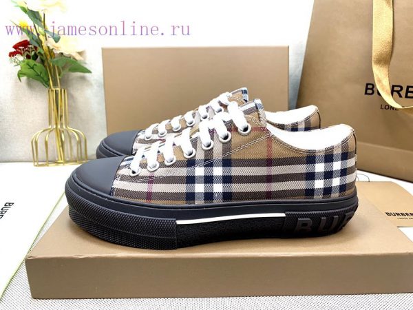 BBR 2023 New Vintage plaid cotton sports couple styleUpper made of 95% cotton and 5% calf lecz1co4ud